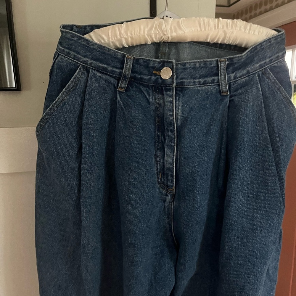 LF Markey wide leg pleated Blue Women's Jeans - 8 - Picture 2 of 5